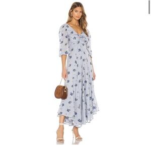 Free People sea glass midi dress